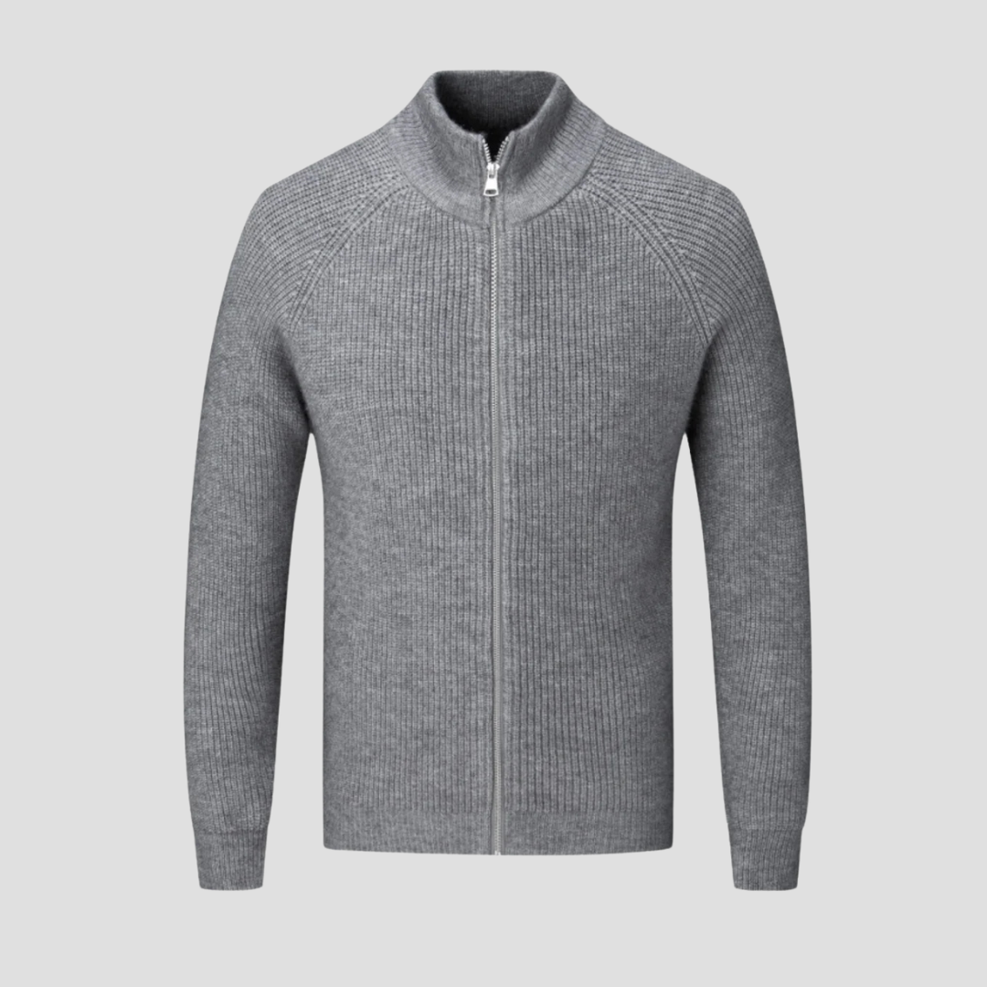 Blake | Smart Knit Zip Cardigan